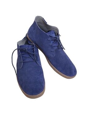 Cole Haan Nantucket Suede Navy Ankle Chukka Boots